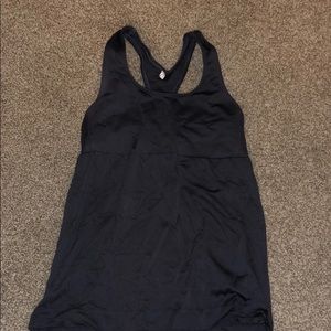 Workout top with built in sports bra
